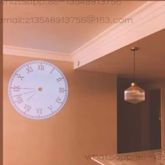 The fourth generation LED projection clock European Roman silent projection clock factory direct sales