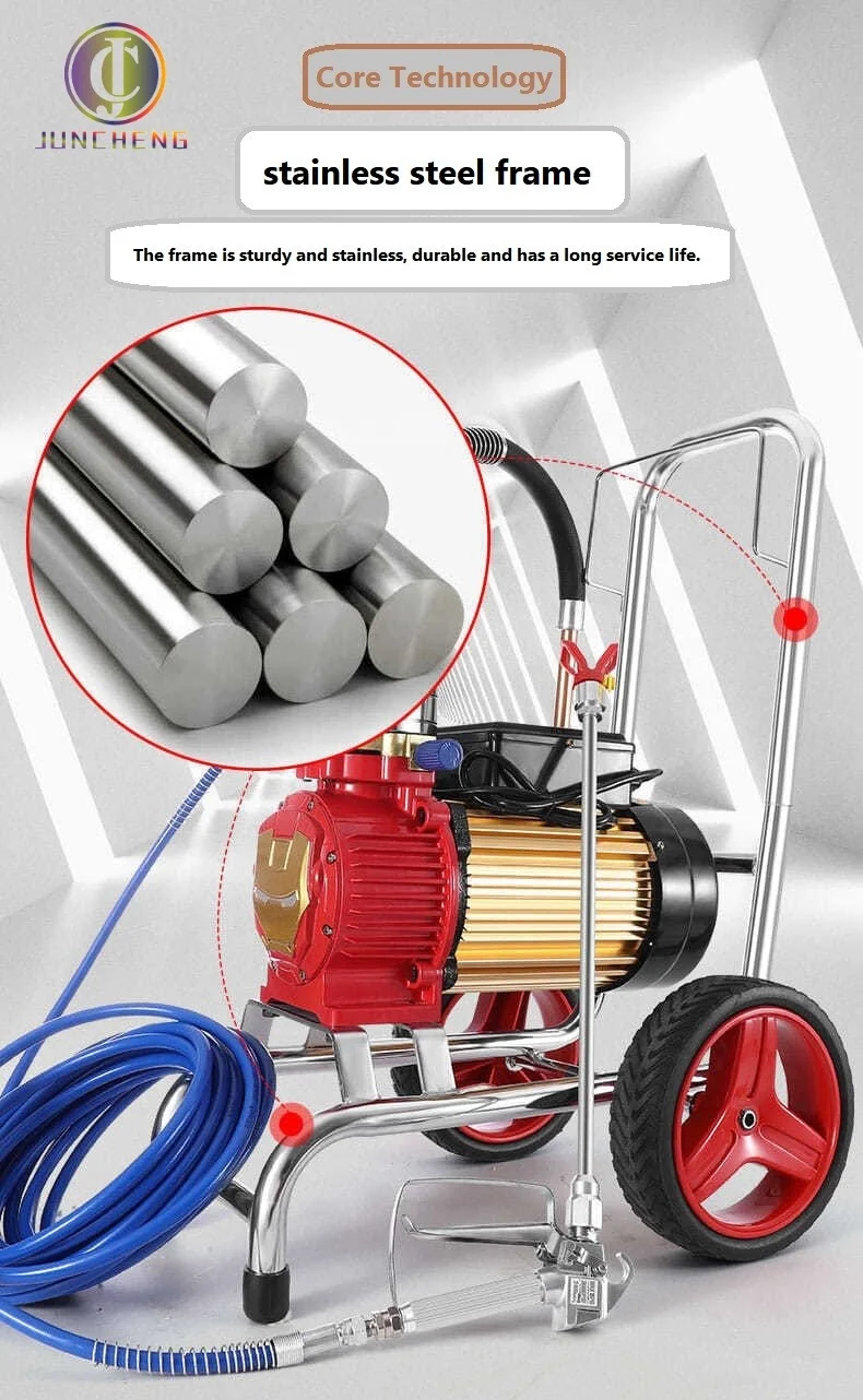 Superior Electric Airless Paint Pump Machine Easy To Operate With Powerful Motor For Manufacturing Plants New Condition