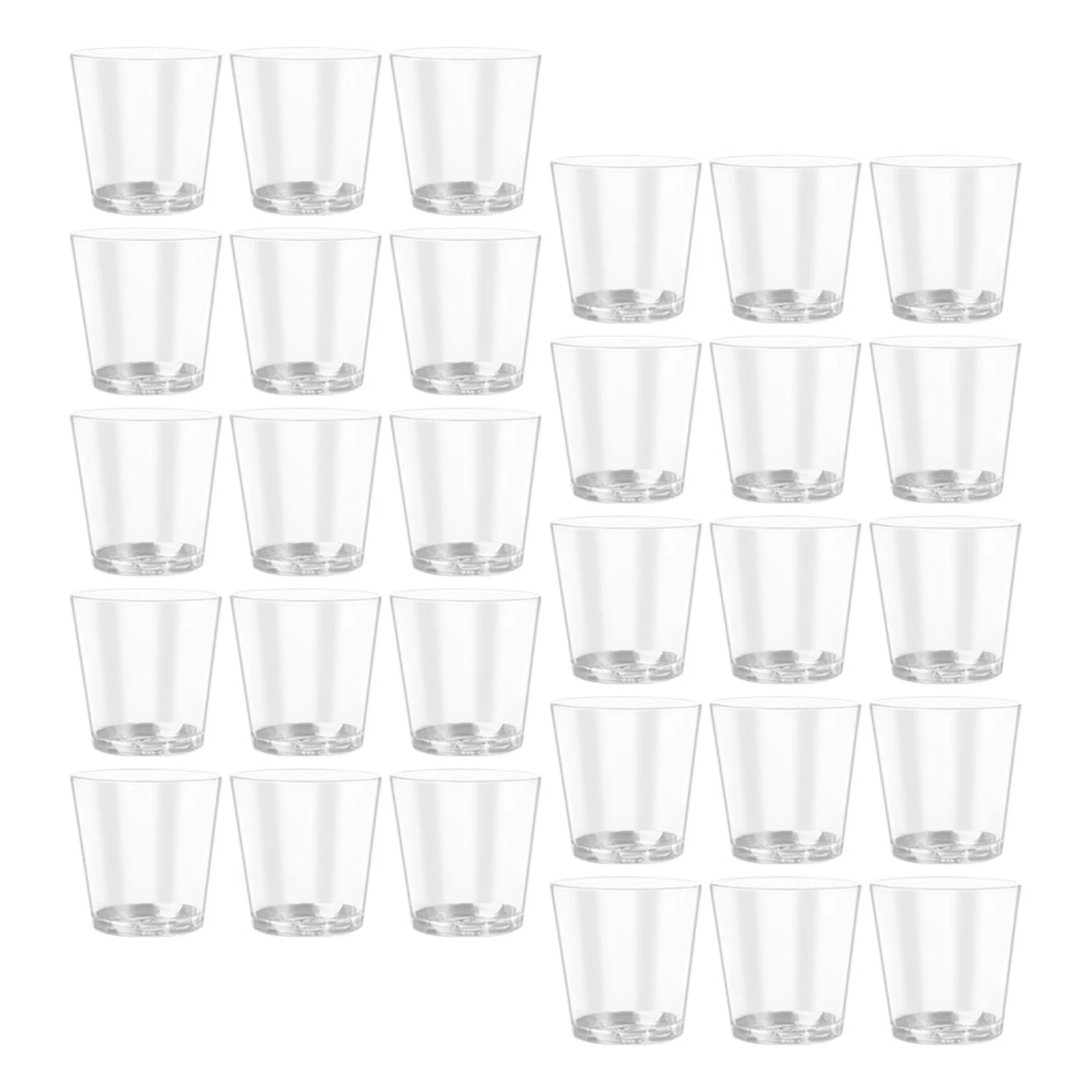 

100Pcs Clear Beverage Cups Disposable Juice Mugs Party Wine Water Multi-Function Drinkware Water Cup Disposable Wine Mugs