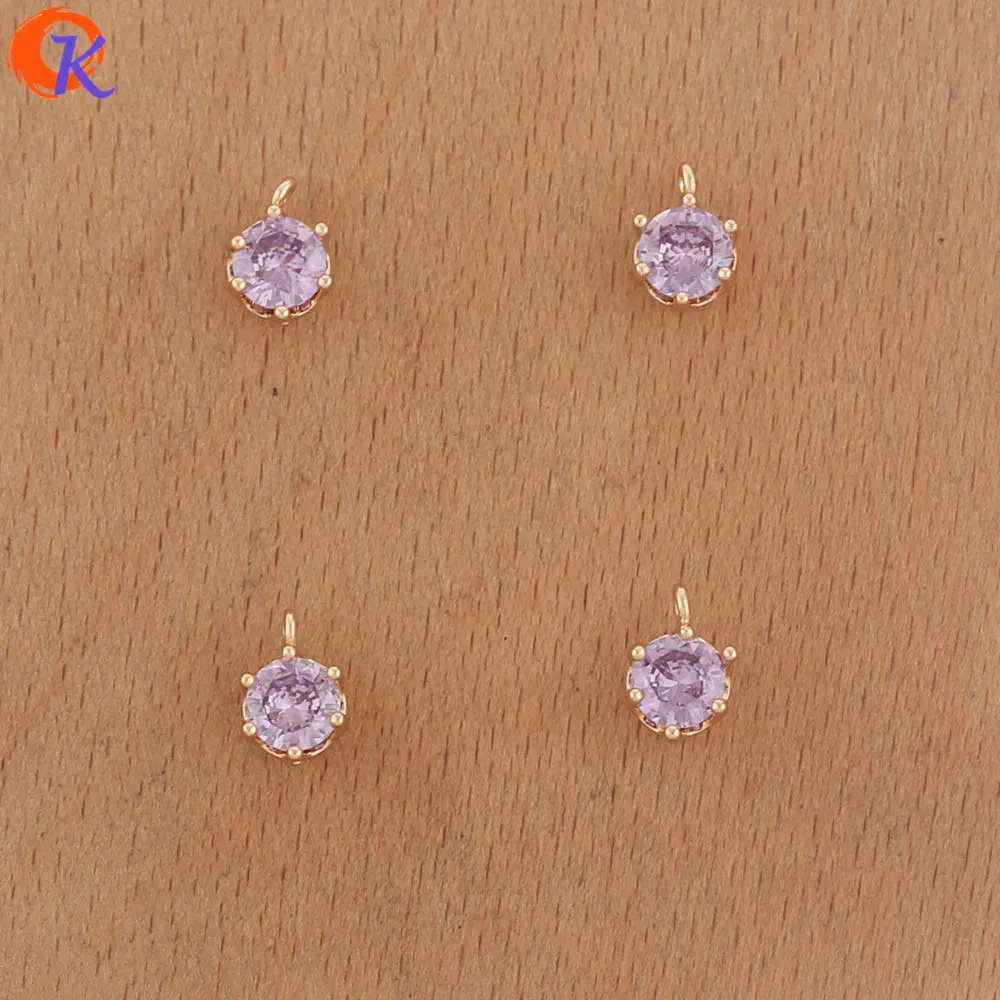 ودية تصميم 100 قطعة 6*8 مللي متر الاكسسوارات والمجوهرات/القرط النتائج/تشيكوسلوفاكيا موصلات/جولة شكل/DIY سحر/يدوية/صنع المجوهرات