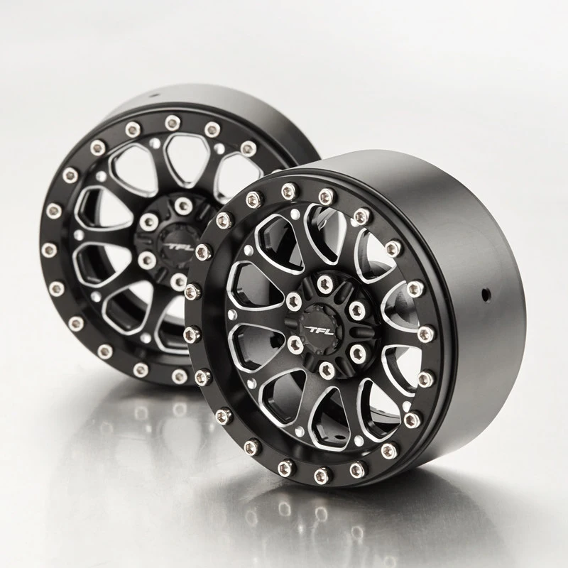 2pcs Simulated Weighted Wheels Hub Aluminum Alloy 10-spoke Style Wheels Hub for 1/10 RC Crawler Car Traxxas SCX10 TRX4 RC4WD DIY