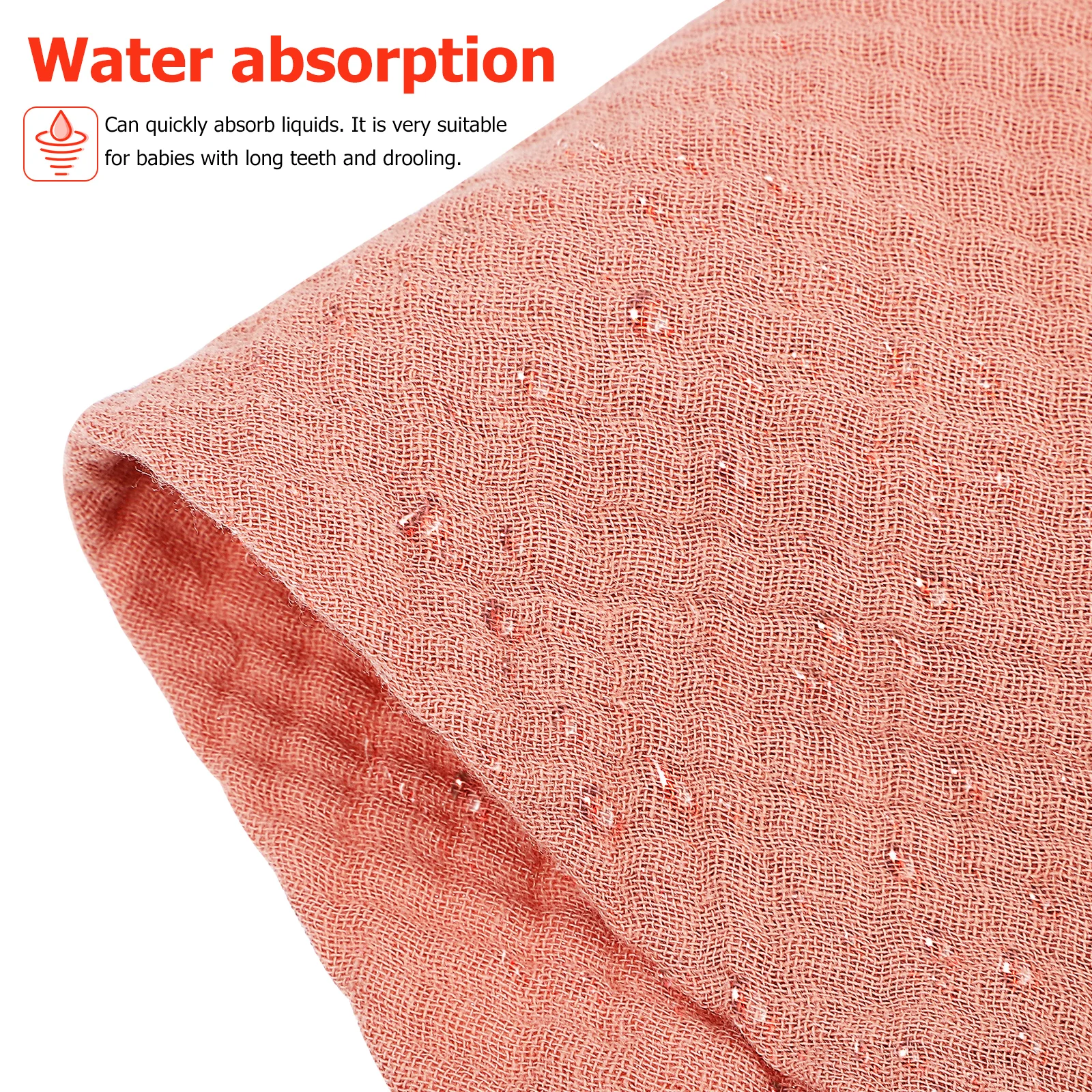 

6 pcs Baby Bibs Drool Dribble Teething Absorbent Cotton Newborn 0-6 Months Unisex Stylish Soft Comfortable For Feeding Playing