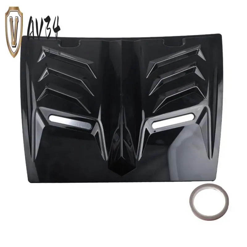 

AV34-1 Piece Car Air Flow Intake Hood Scoop Vent Bonnet Decorative Cover Center Side Air Outlet Hood Auto Exterior Access B