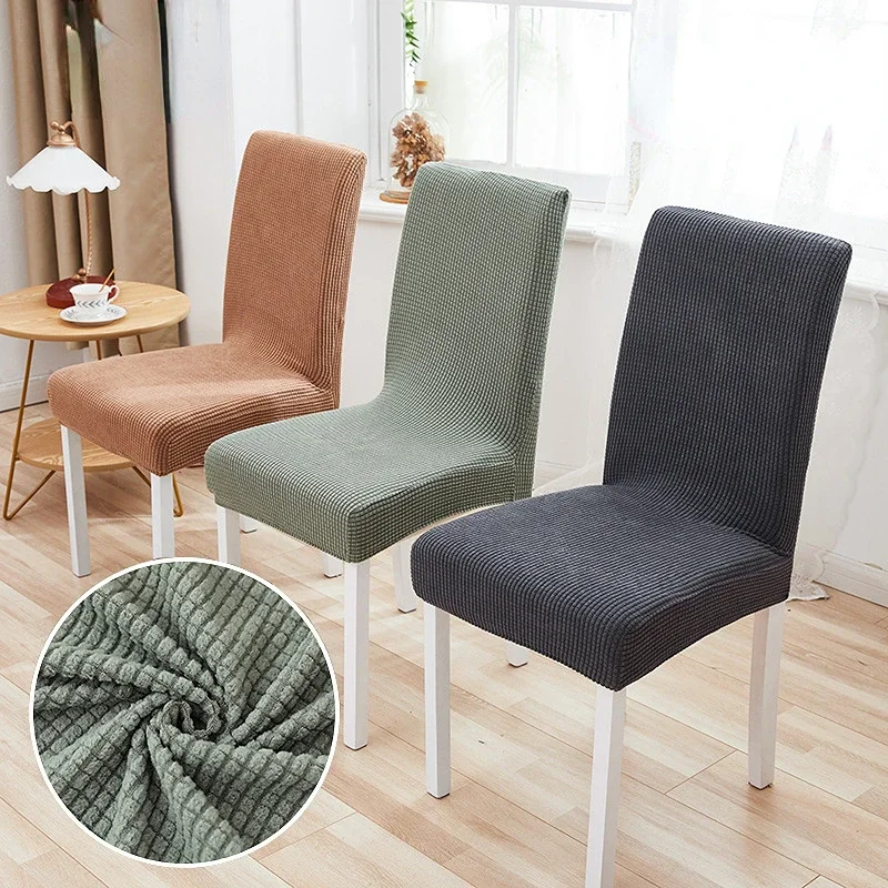 Multi-color Thickened Chair Cover Dining room chair cover high Elastic Anti-fouling adjustable dining chairs covers