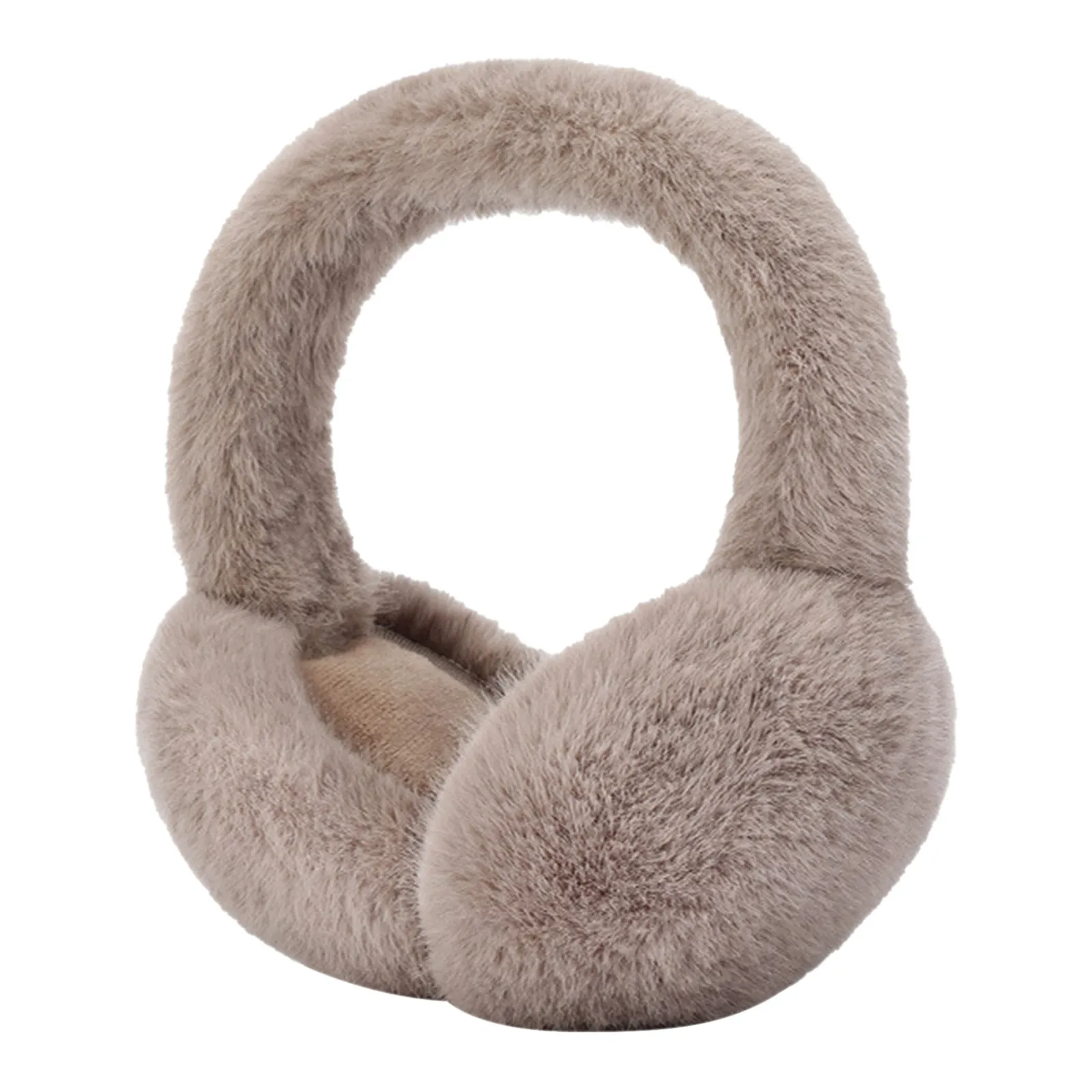 Soft Plush Foldable Ear Warmer Winter Warm Earmuffs Fashion Ear Cover Outdoor Cold Protection Solid Color Ear-Muffs Accessories