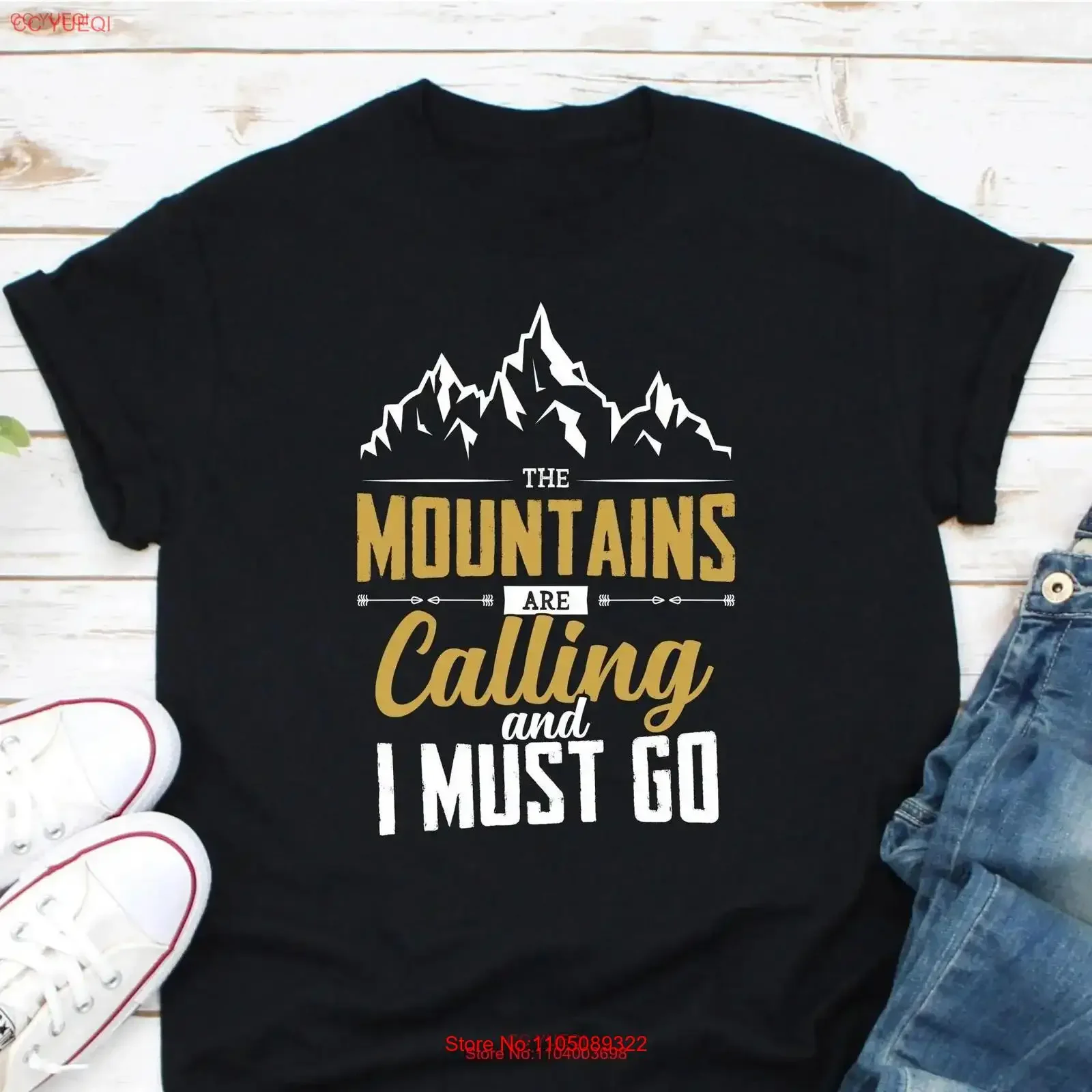 

The Mountains Are Calling And I Must Go T Shirt Hiking Adventurous Camping Big Thunder Mountain Splash vintage Washed Versatile