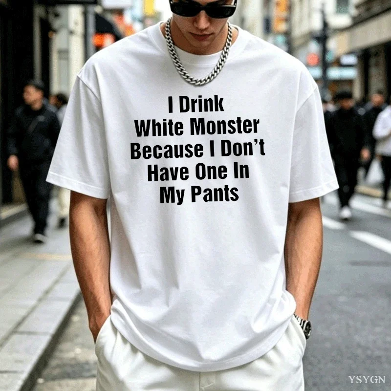 I Identify As A Problem Humor Sarcastic Humor T-Shirt - Men's Casual Crew Neck Heat Transfer T-Shirt Daily Travel Streetwear