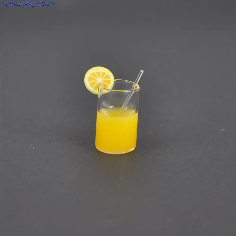 Boisson miniature en résine, accessoire pour maison de poupée, mini décoration limonade, thé glacé et lait, échelle 1/12 ème, idée cadeau,