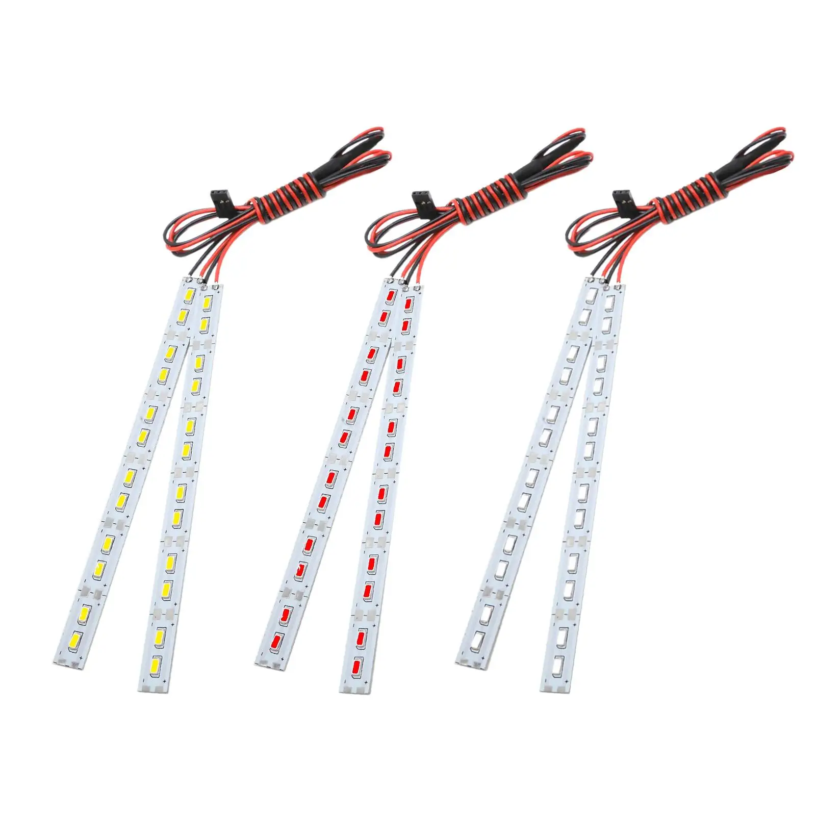 RC Chassis Light 6V Aluminum RC LED Strip for 1/10 1/8 RC Car Crawler