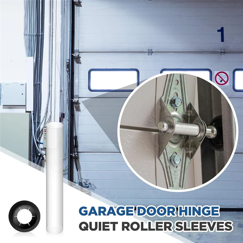 A67P-60 قطعة مفصل باب المرآب أكمام دوارة هادئة ، 11 مللي متر ID 80 مللي متر طول عمود دوار المكسرات تحمل جوانات للسيارات Rv المرآب #4