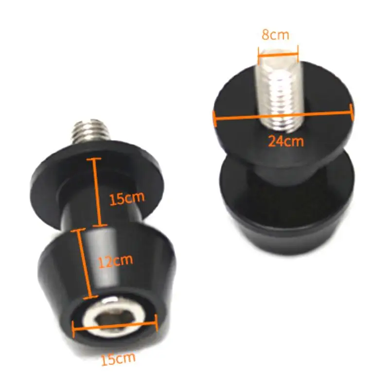 

Motorcycle Swingarm Spools 8mm 10mm Aluminum Stand Slider Screws for Easy Bike Lifting and Frame Protection