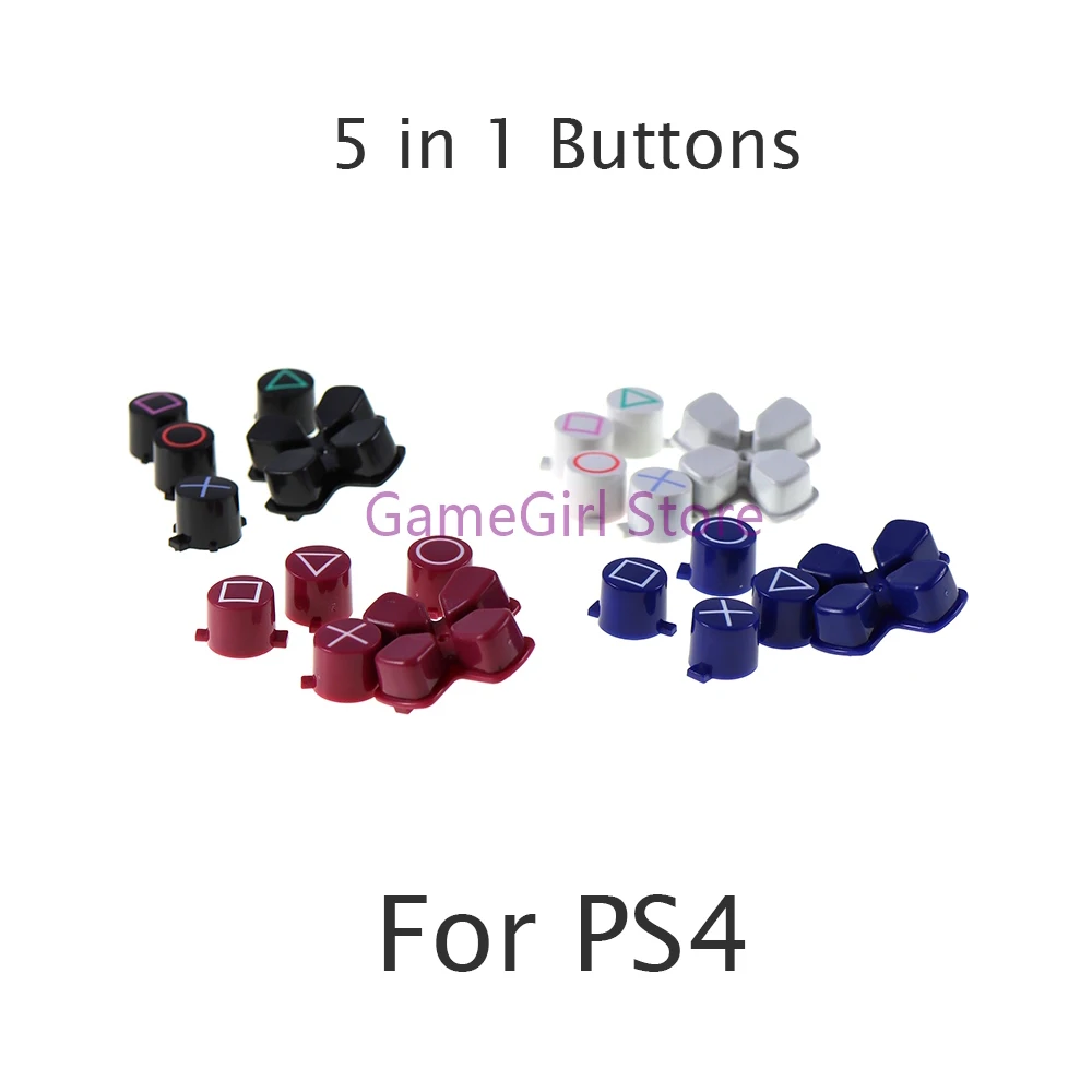 30sets Plastic ABXY Cross Buttons Circle Square Triangle For PS4 Slim Pro Controller Replacement Part