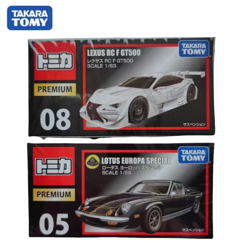 TAKARA TOMY TOMICA TP05 Lotus Sports car TP08 Lexus RCF GT500 die-cast alloy model, children's collection, gift for children.