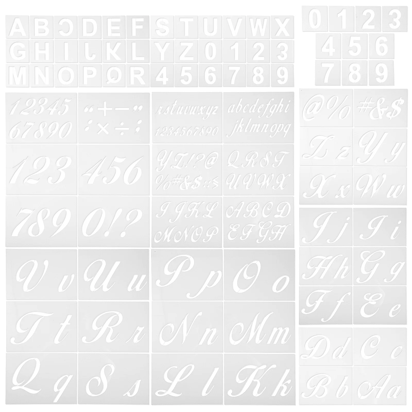 1 Set Letter and Number Stencils Alphabet and Number Template Stencils Craft Stencils letter stencil letter stencil for painting