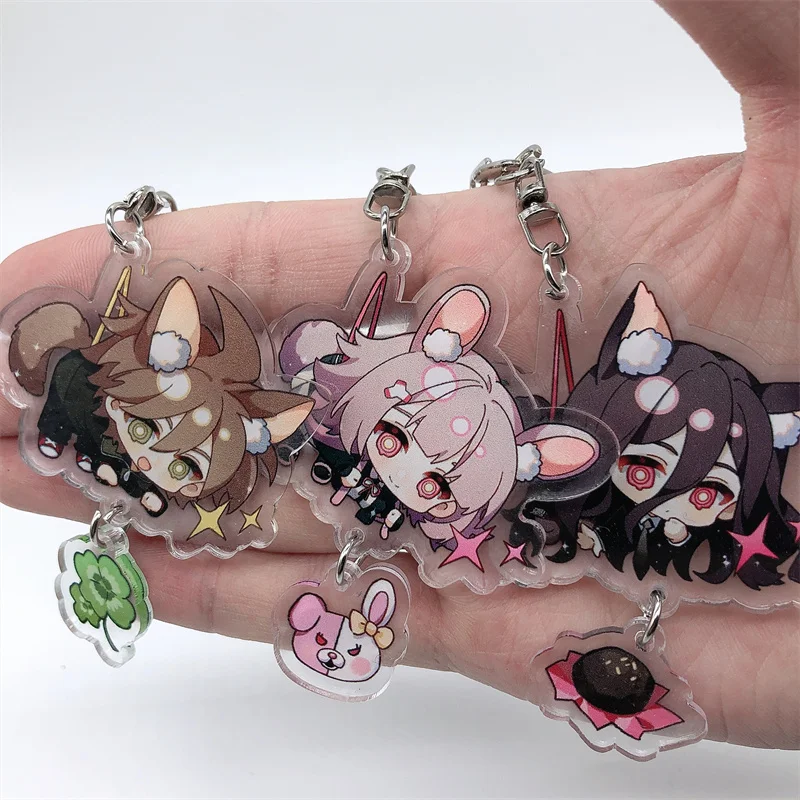 Enoshima Hajime Hinata Nagito Komaeda Chiaki Nanami Keychain Cosplay Accessories Pendant Cartoon Gift