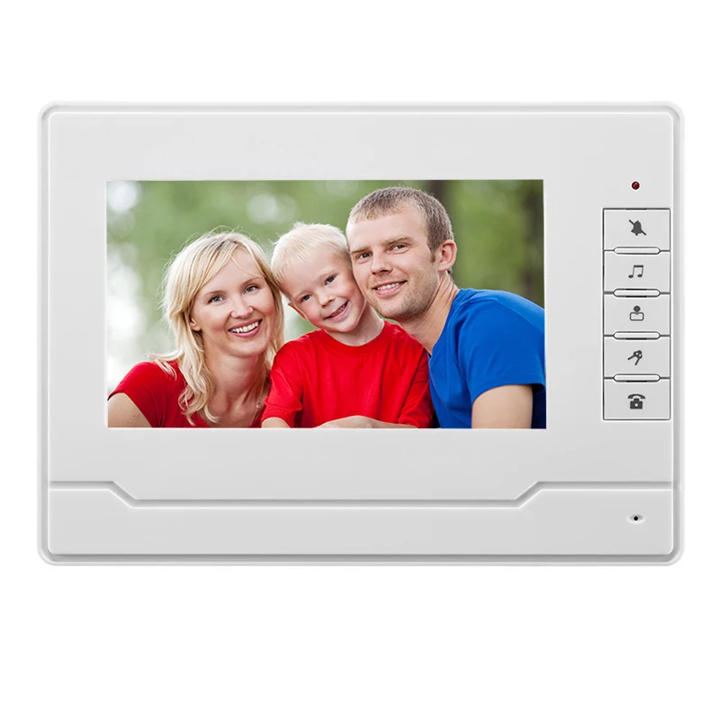 7 Inch Video Intercom Deurbel Met Indoor Screen High Definition Beeld Twee Weg Intercom Deurintercom Zwart-wit Kleur