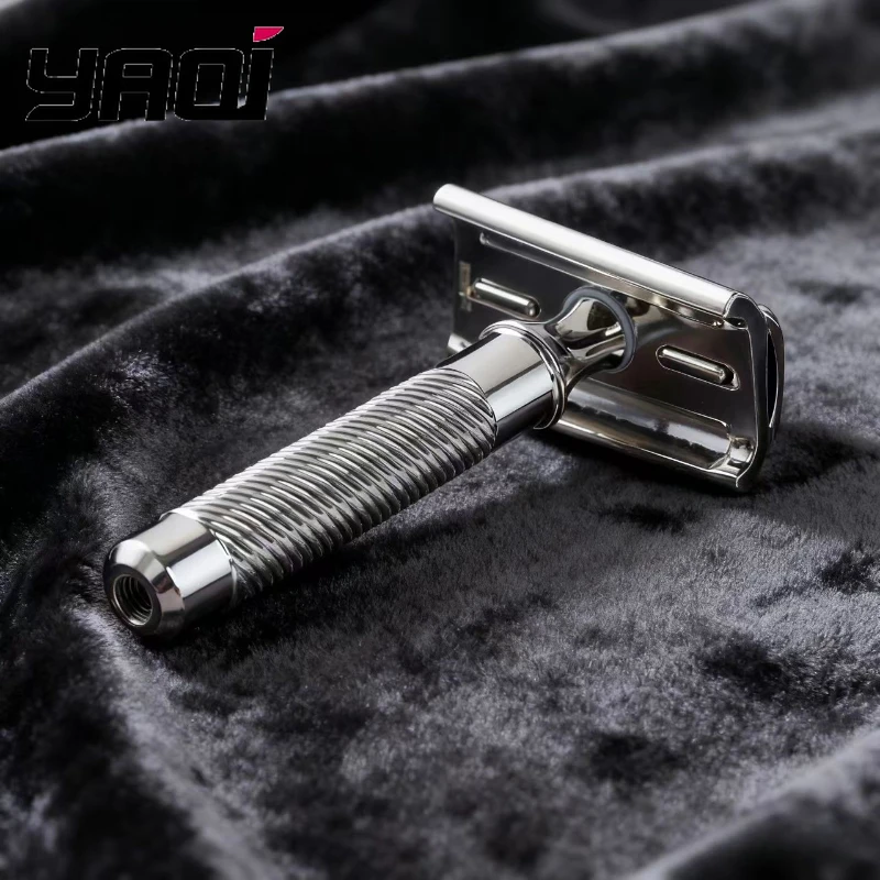 YAQI Slant 37 roestvrijstalen veiligheidsscheermes ongeveer 86 g 1,00 mm opening Professioneel kappersgereedschap voor heren