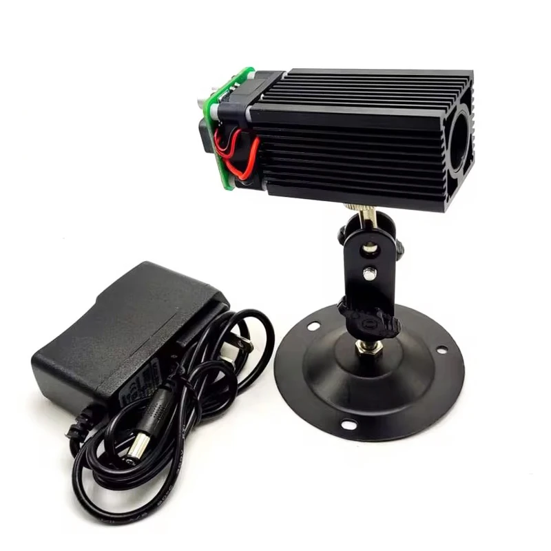  1.8W-2W 520nm Green Fat Dot Laser Warning Light Steady/Blinking Flashing Thick Beam with TTL 0-20KHZ