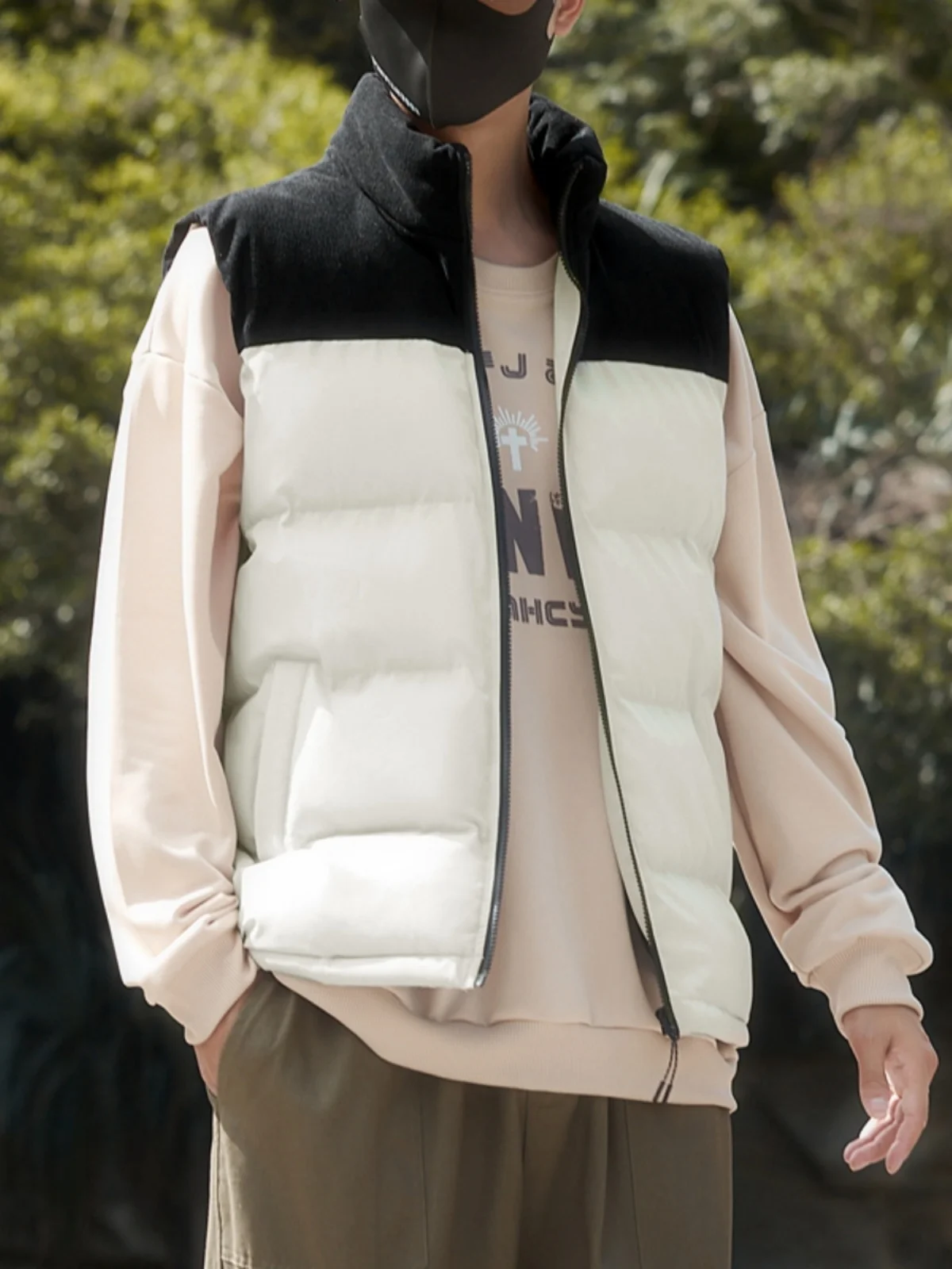 

Мужской зимний теплый жилет из хлопка, модный, утепленный, больших размеров, повседневный, на молнии, для молодежи