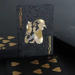 Black Gold Playing Card Game Card Waterproof Creative Magic Tools Chessboard Game Props For Home Holiday Classic Party Game