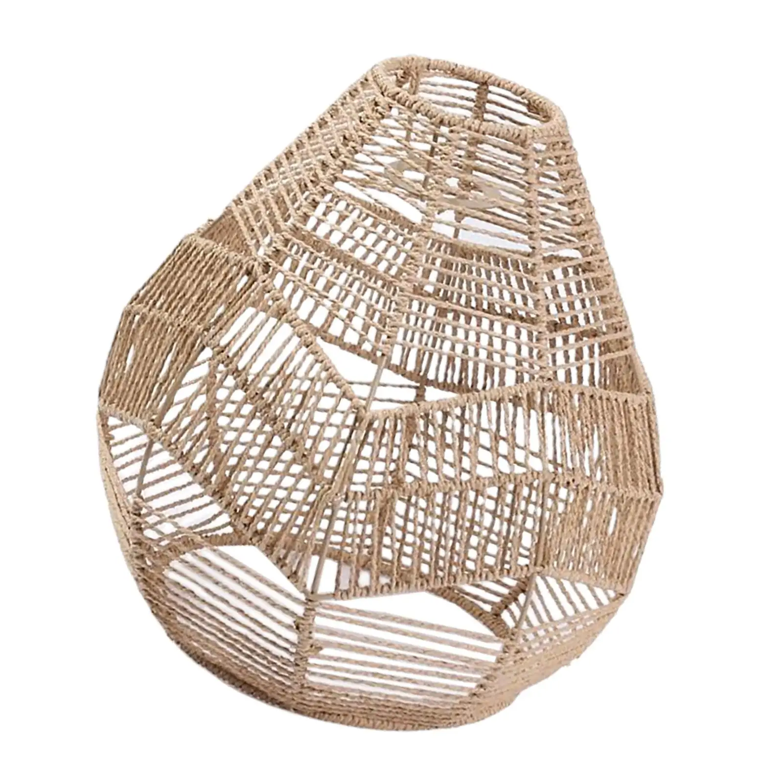 

Pendant Lamp Shade Boho Paper Rope Rattan Handwoven Hanging Light Fixture Wicker