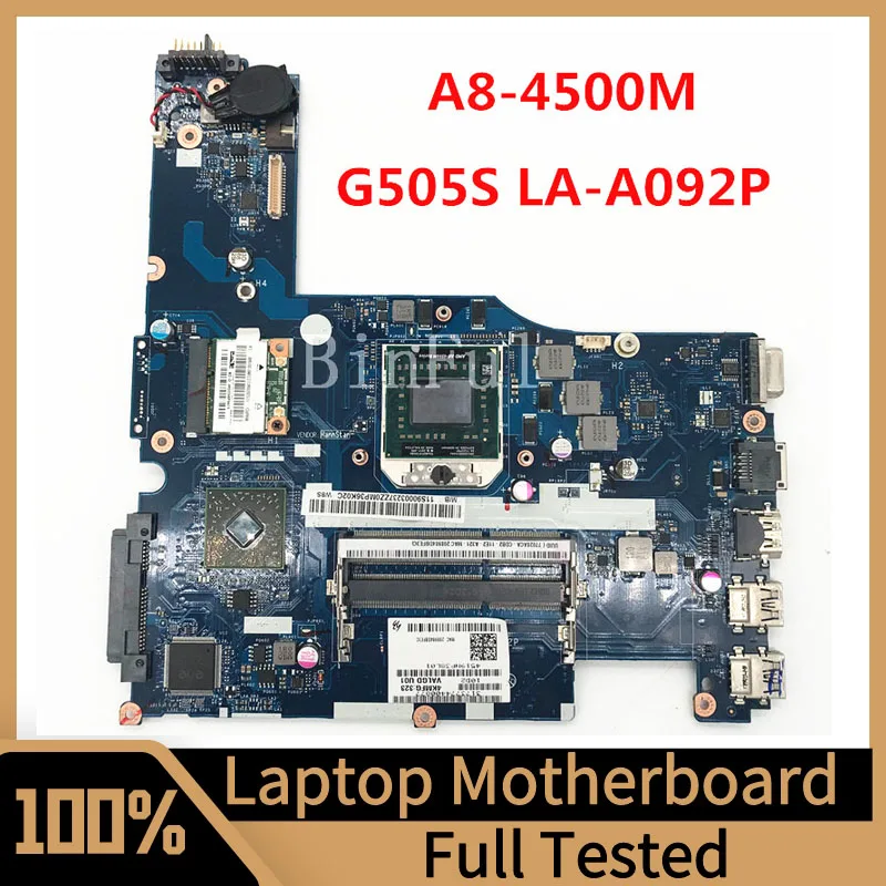 

VALGC_G0 LA-A092P Mainboad For Lenovo Ideapad G505S Laptop Motherboard With AMD A8-2540M CPU 100% Full Tested Working Well