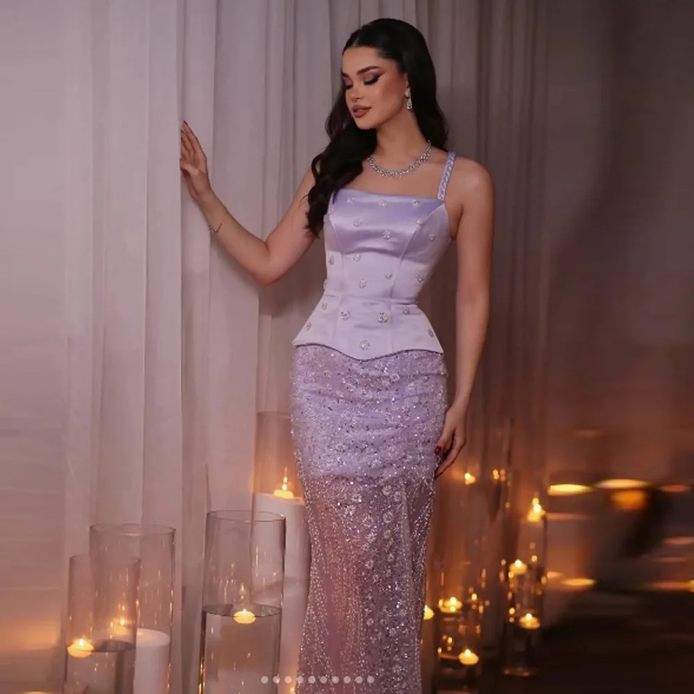 

Индивидуальные бисерные платья для выпускного вечера длиной до пола, элегантные вечерние платья без рукавов, вечерние платья с иллюзией кристаллов