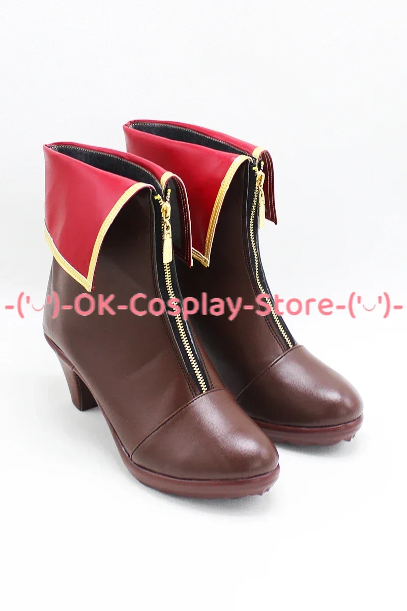 Houshou Marine Cosplay Shoes Halloween Carnival Boots PU Shoes Vtuber Cosplay Props Custom Made