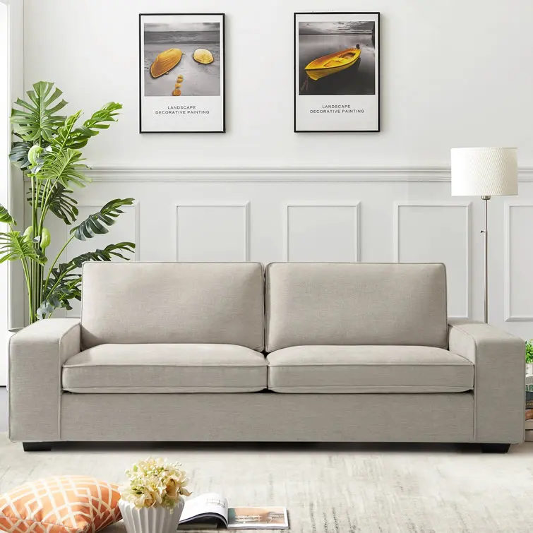 Modular Sofa with Vintage Recycled Wood Frame
