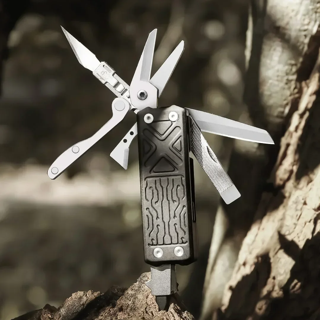 NexTool Pocket Tool E1 10 In 1 Multi-tool with Replaceable Blade Mini Multi Tool for EDC Carry Engraving Cutting Repair