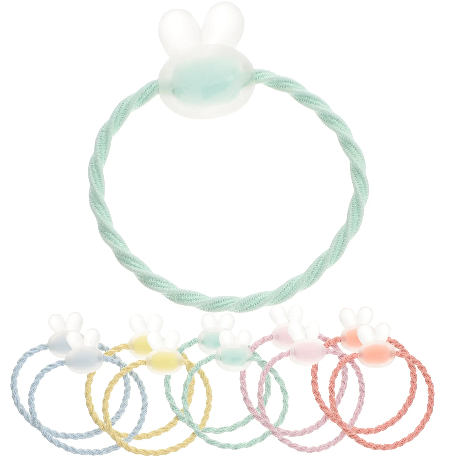

20pcs Clear Mini Elastic Bands Lightweight Durable Ponytail Holders Fashionable Design Hair Ties For Girls Women Kids – Hair