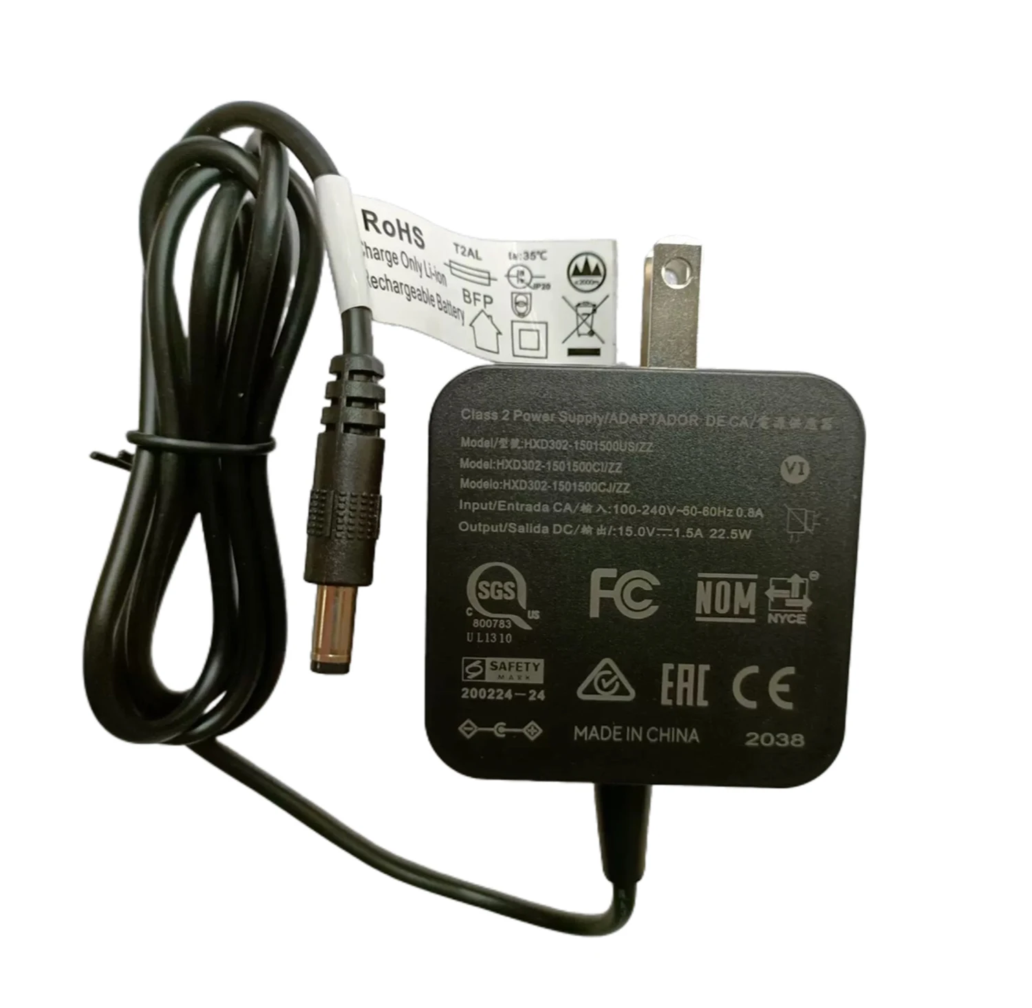 

Original For THERAGUN 15V 1.5A HXD302-1501500US/ZZ Mini Power Supply AC Adapter Charger HXD302-1501500CI/ZZ HXD302-1501500CJ/ZZ