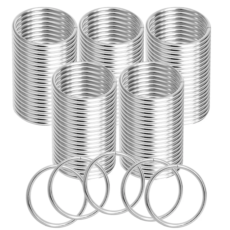 GTBL 60Pcs Heavy Duty 3/2 Inch 38Mm Silver Multi-Purpose Metal O Ring For Camping, Hardware, Bags Belts Dog Leashes DIY Craft