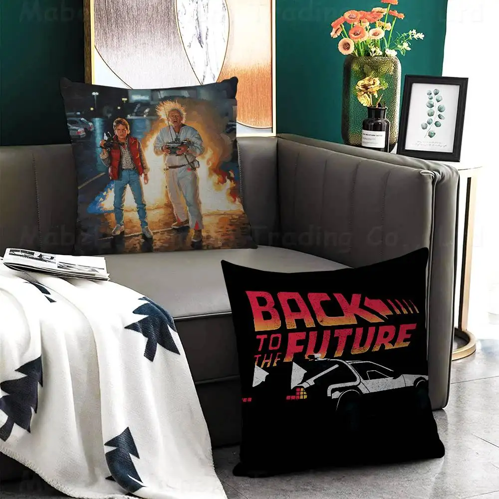 Movie Back To The Future Maple Design Cushion Cover Happy Autumn Harvest Decor Holiday Decorati Pillow Cover