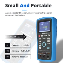 ET430 ET431 ET433 Handheld LCR Digital Bridge Meter ET432 LCR Meter  High Precision Capacitance Inductance Resistance Meter