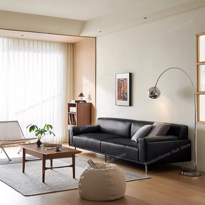 Leather Modern Living Room Sofas Designer Relaxing Replica Living Room Sofas Floor Minimalist Sillon Cama Trendy Furniture