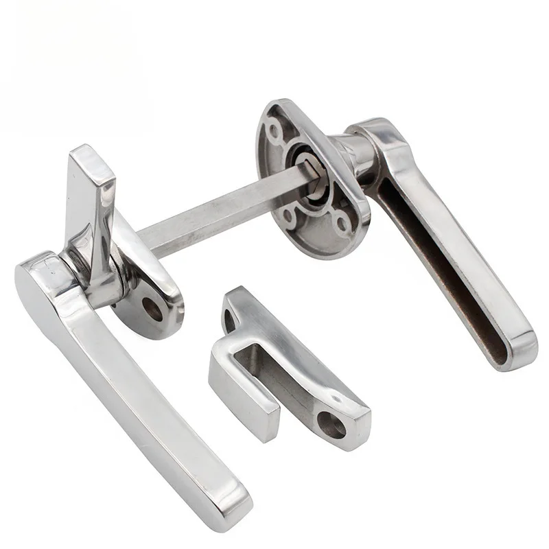 Door Handle Air Conditioning New Energy Rotary Sealed Handle Lock Inner And Outer Double Stainless Steel Soundproof