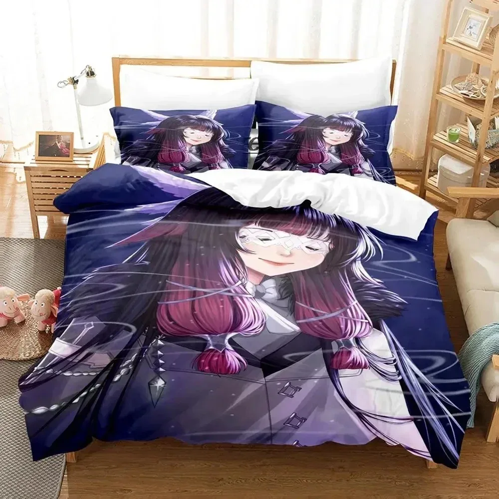 

Genshin Impact Columbina Bedding Set For Bedroom Soft Modern Bedspreads Comefortable Kids Duvet Cover Quilt Cover And Pillowcase