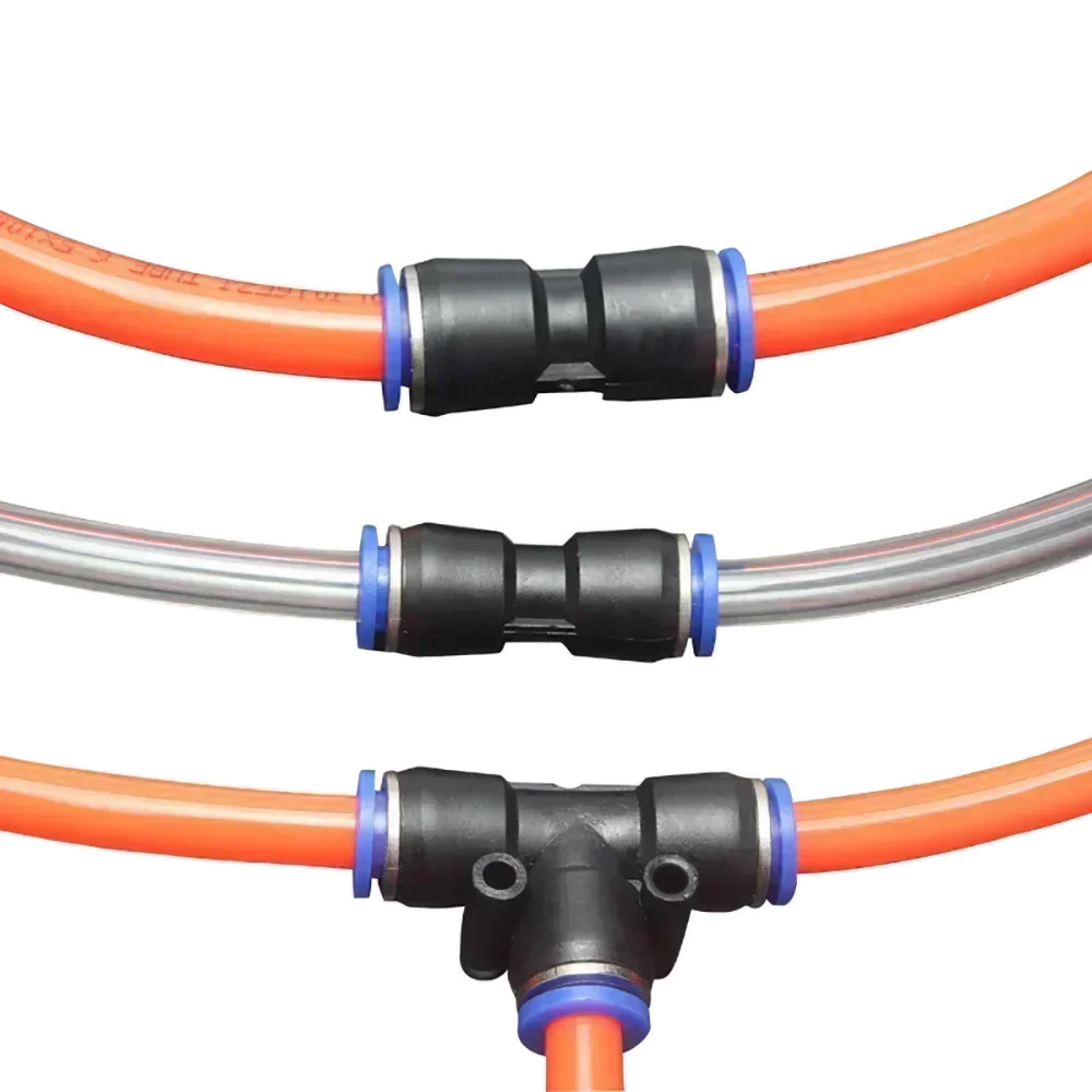 Pneumatic Fittings  PY/PU/PV/PE Water Pipes and pipe connectors direct thrust 4 to 16mm/ PK plastic hose quick couplings