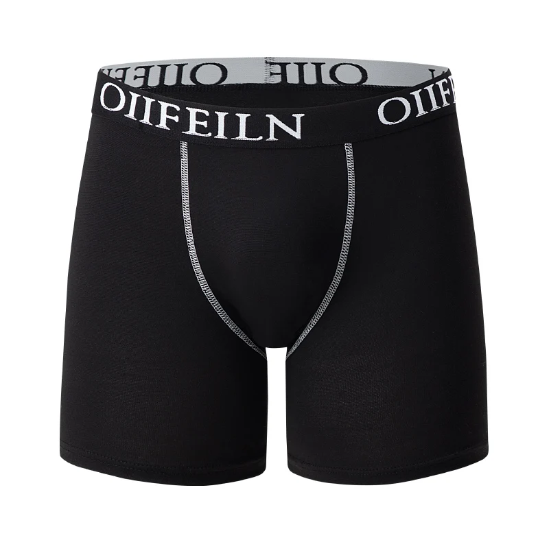 New Men's Sports Fitness Cycling Shorts Teenagers Plus Size Simple Fashion Long Underwear Casual Joker Sexy Stretch Boyshort