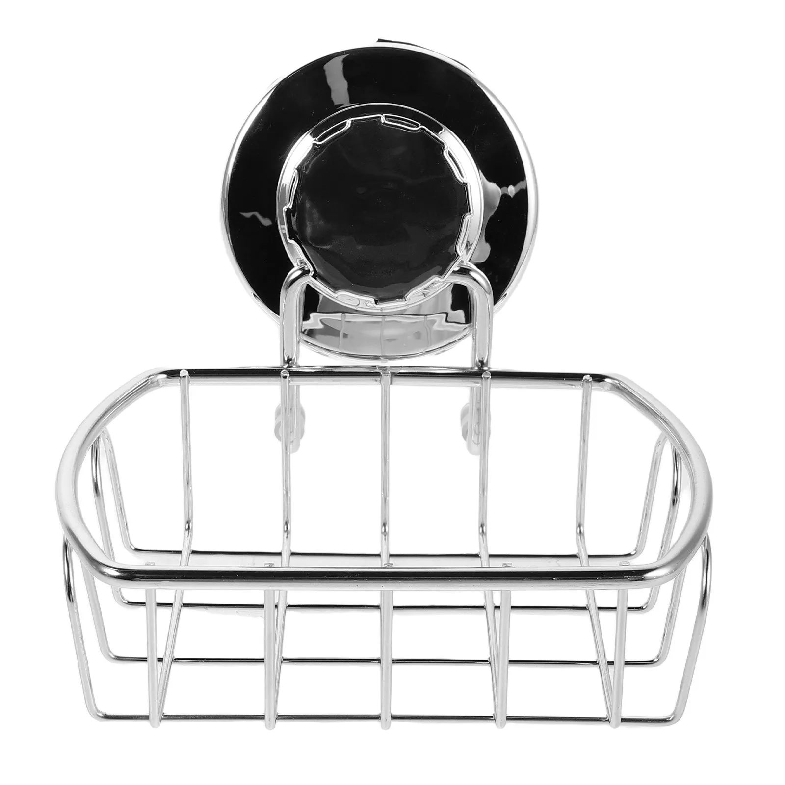 Bathroom Accessories Soap Dish Kitchen Holder Metal Small Suction Cup Tray Sponge Rack No-drill Shower