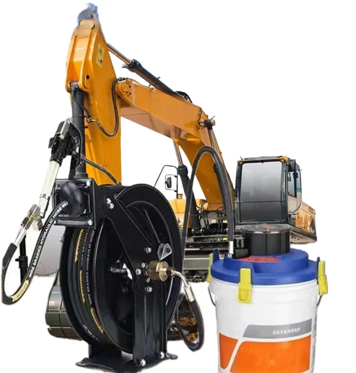 

Butter machine reel excavator special small reel automatic recovery sinking type special pipe collector