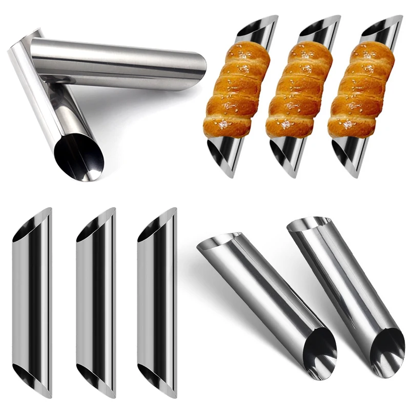 5-10PCS/Pack Slant Mouth Lamb Shape Horn Pastry Mold DIY Handmade Cone Desserts Gadget Suitable for Home Kitchen Baking Tool ZYF