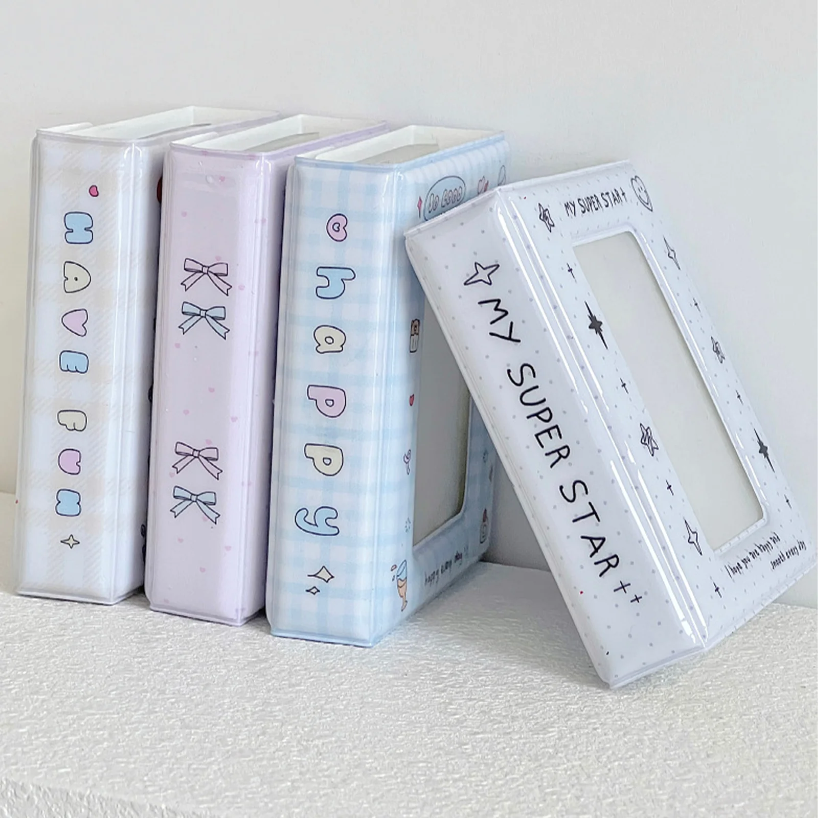 Ins Style Kpop Idol Album fotografico Raccoglitore per carte da 3 pollici Album Polaroid Mini Porta carte fotografiche Portaoggetti Raccogliere libri di cancelleria