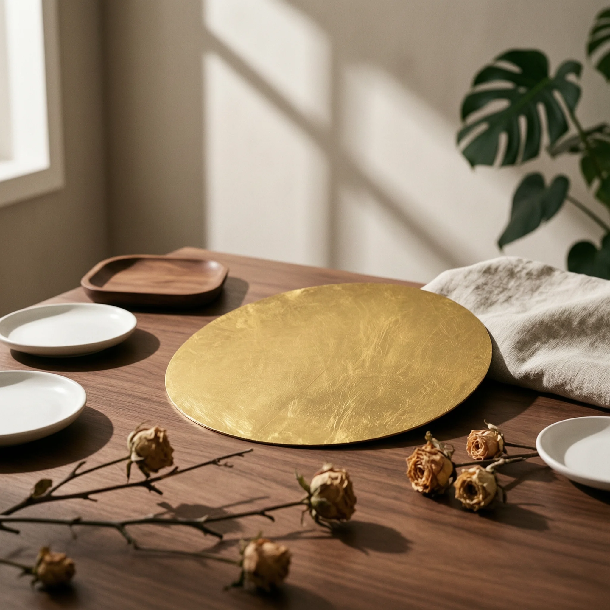 Tray Backdrop Shiny Decorative Tray Decor Flat Bottom for Cabinet, Bookshelf