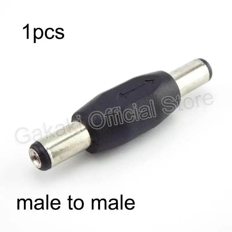 5.5x2.1mm 12V DC Power Female to Female Plug Connector Jack  Male to Male Plug Jack CCTV Mounting Adaptor Socket