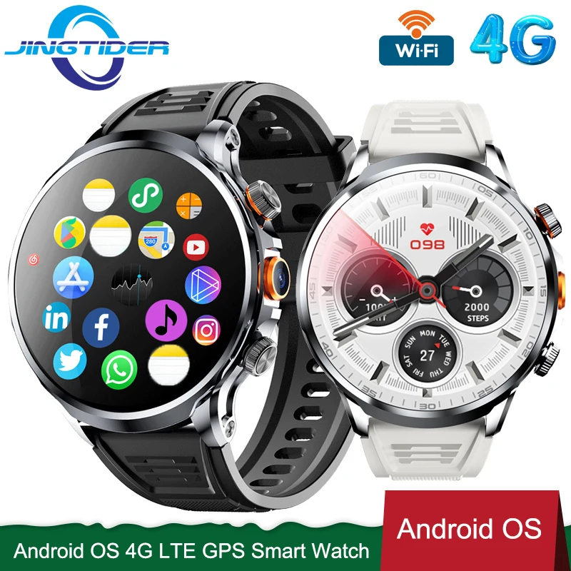 

H18 4G Android Смарт-часы для мужчин 1,95 "IPS большой круглый экран четырехъядерная камера 3 ГБ 32 ГБ 4G LTE WIFI GPS Smartwatch IP67 Водонепроницаемые