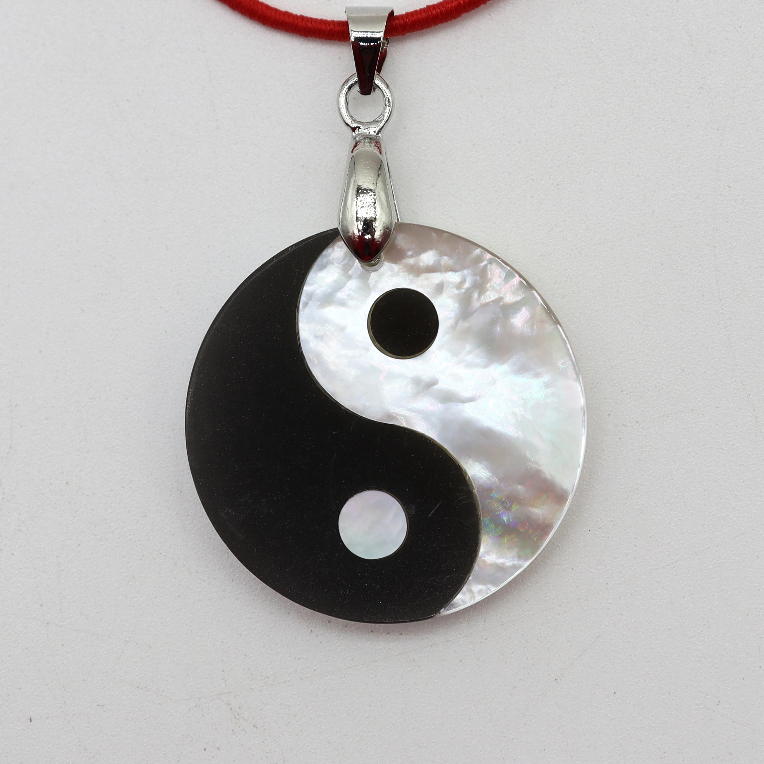 Natural Shell Pendant Tai Ji Yin Yang Charms For Religion Purification Soul Making DIY Necklace Jewelry Handmade Accessories