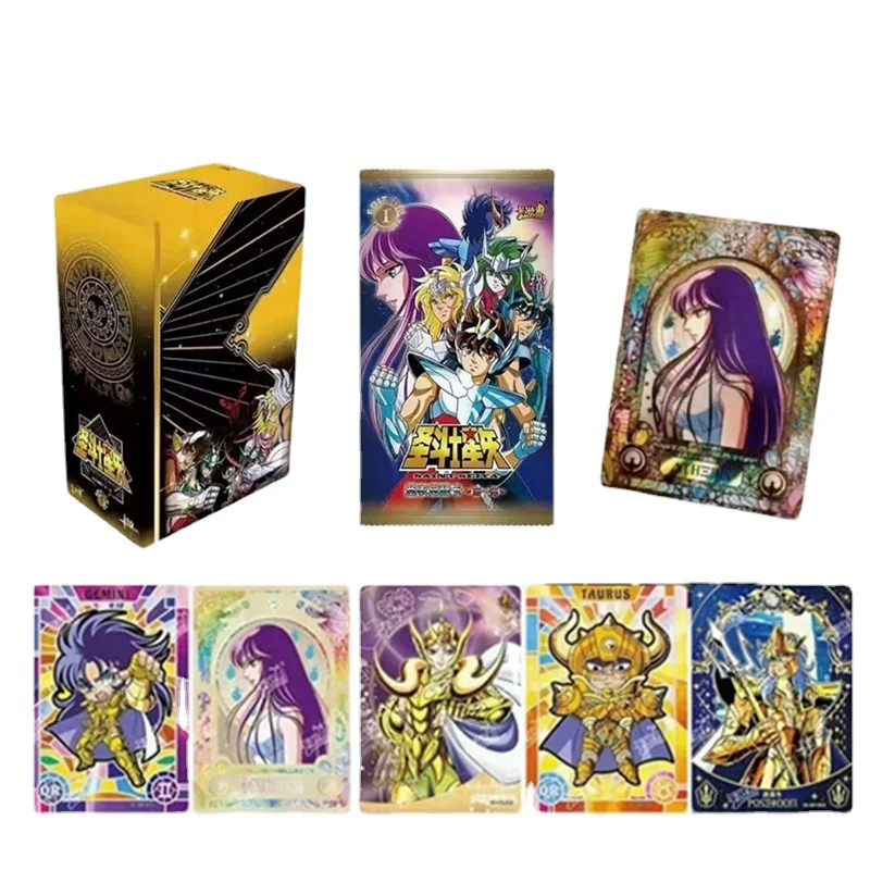 

KAYOU Saint Seiya Cards Myth Cloth Anime Collection Card Saint Cloth Awakening Saori Kido Peripherals Paper Games Vintage Toys