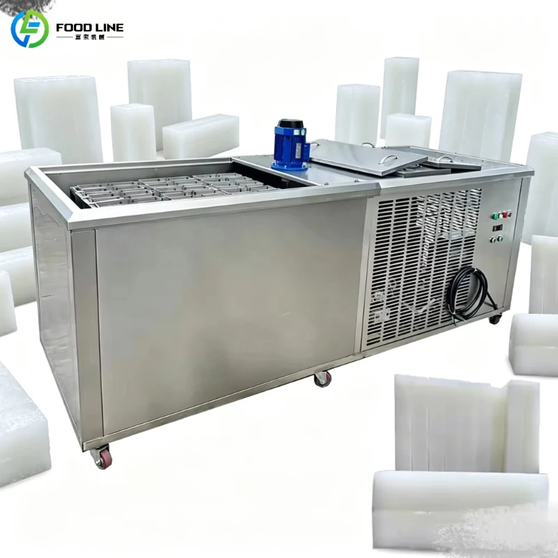 Customized Ice Brick Machine Brine Cooling Block Ice Making Machine 10ton Industrial Ice Plant Use